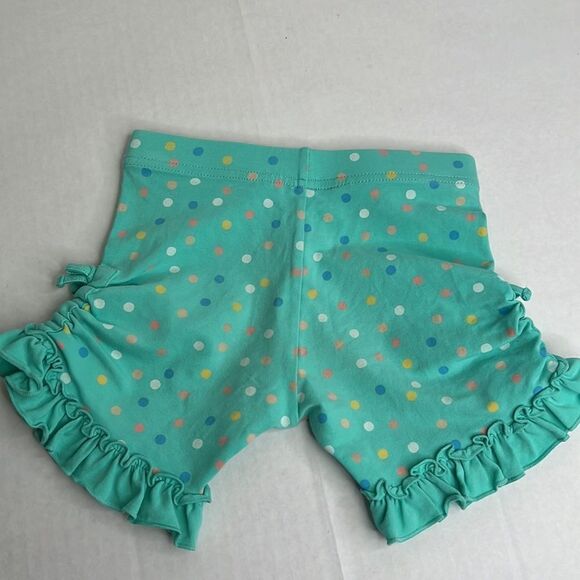 Matilda Jane lime green polka dot cinched and ruffled shorts size 6 NWOT - Picture 9 of 9